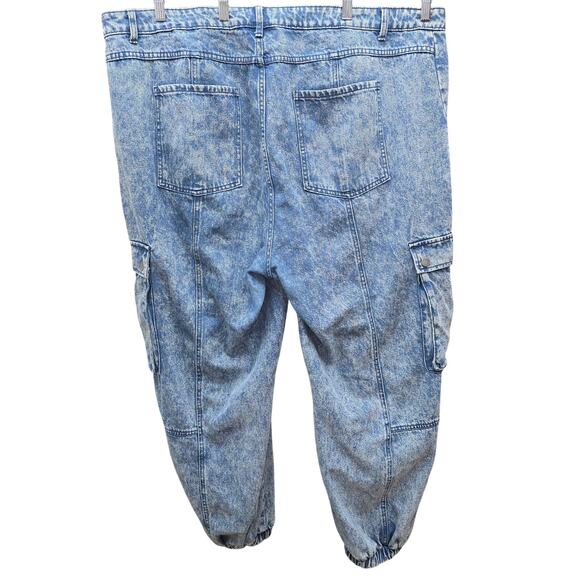 Future Collective x Kahlana Barfield Brown Womens 20W Cargo Jeans Baggy Urban - Picture 3 of 7